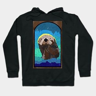 Stained Glass Style Otter Hoodie